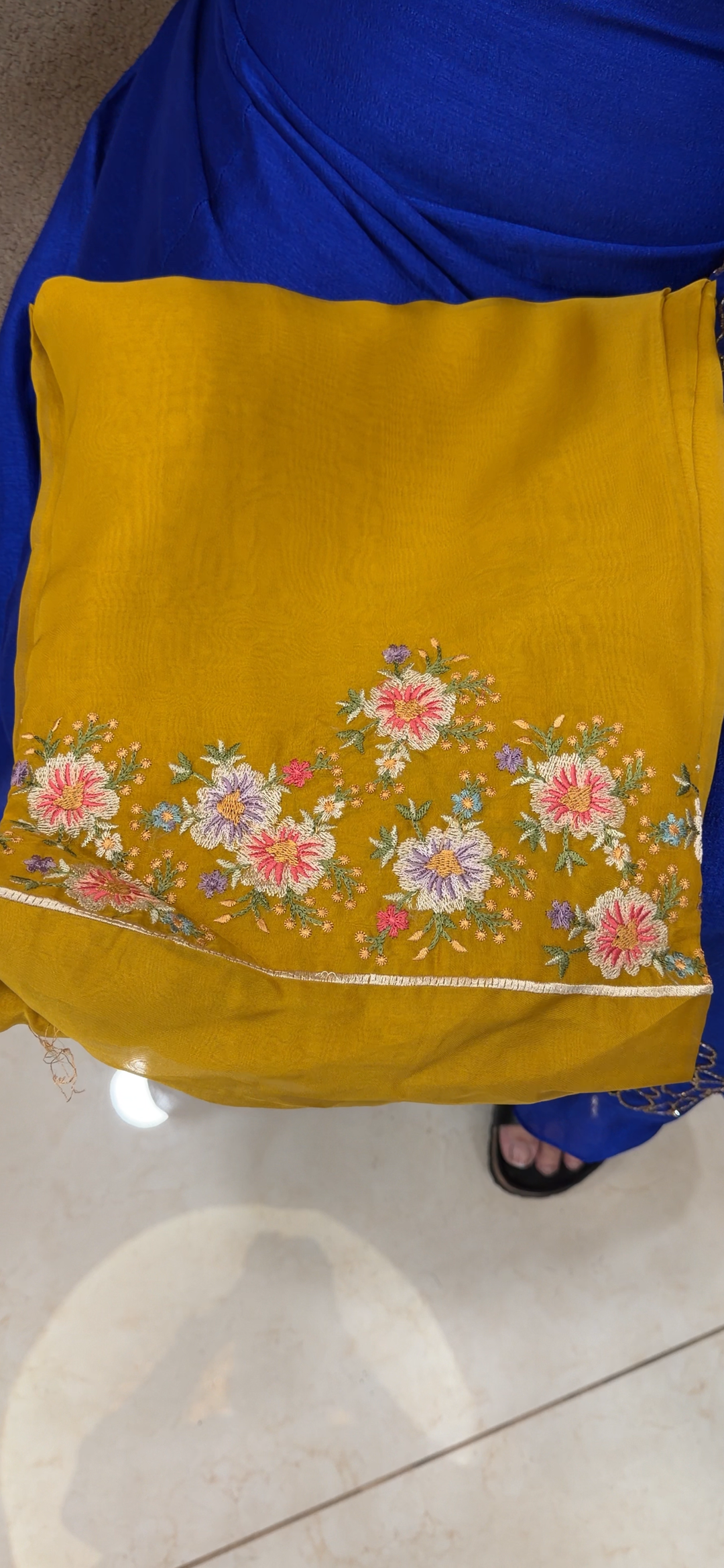 SOFT ORGANZA UNSTITCHED SALWAR SUITS - NUWA - 2098