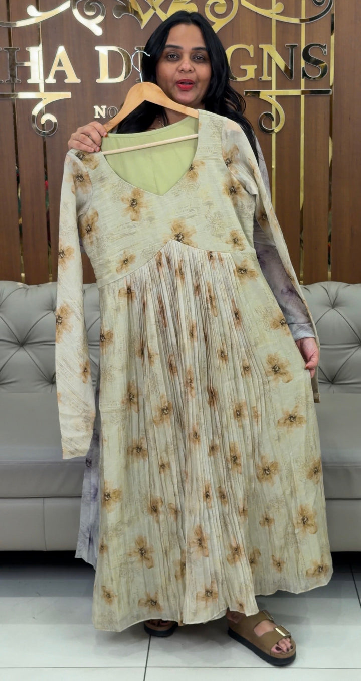 PRINTED ALIYA CUT TOPS  - NUWA-1229