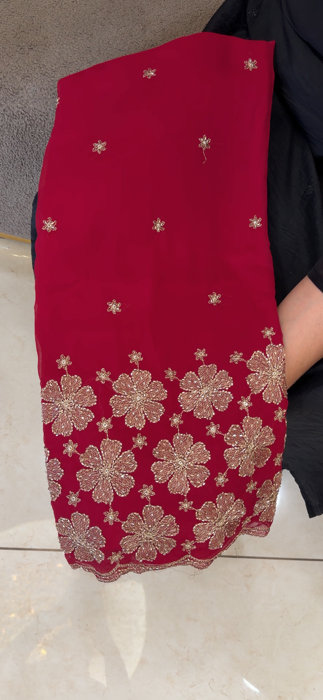 HAND WORKED UNSTITCHED SALWAR SUITS - NUWA - 2133