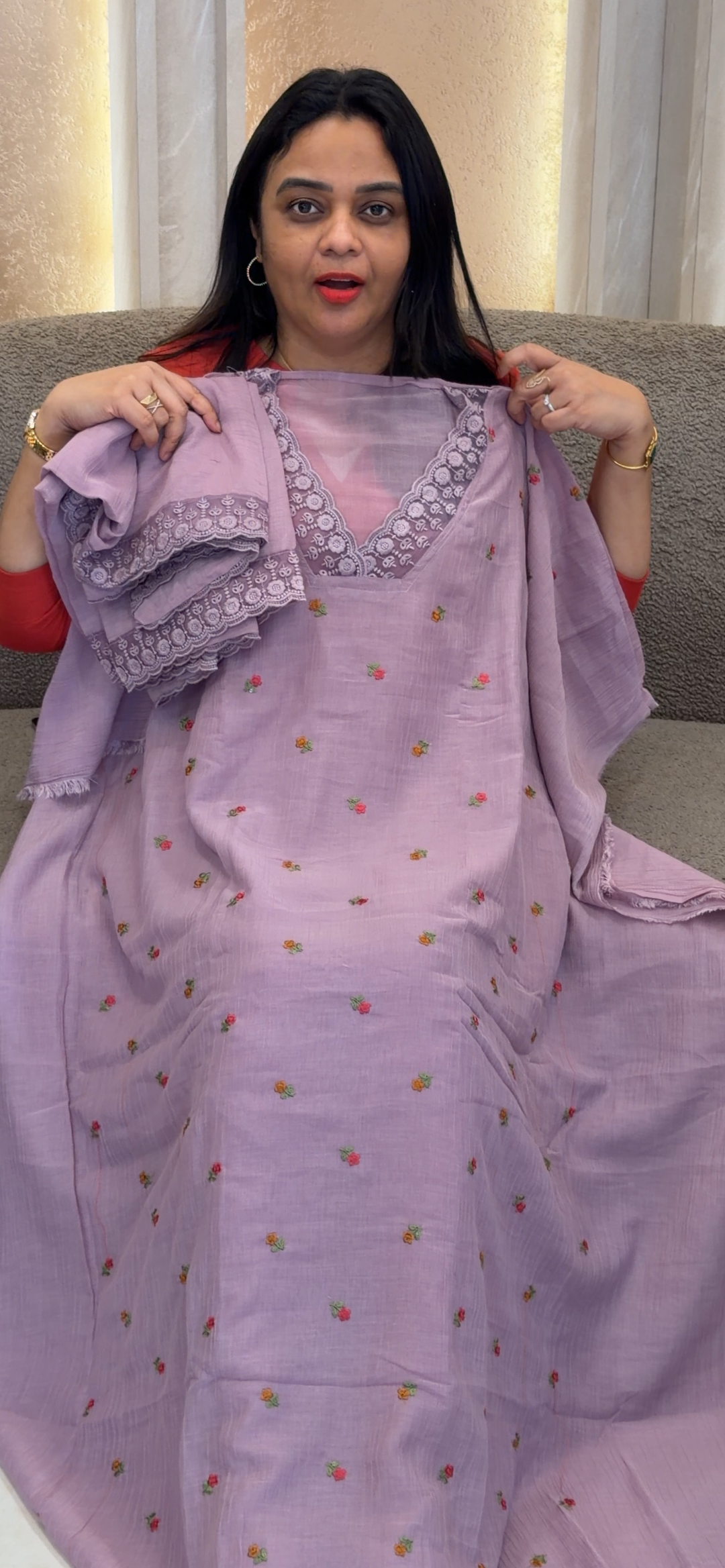 MUL CRUSH UNSTITCHED SALWAR SUITS - NUWA - 1350
