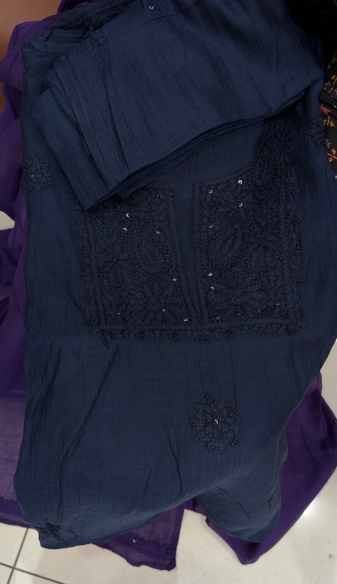 MALAI CHANDERI UNSTITCHED SALWAR SUITS - NUWA-1834