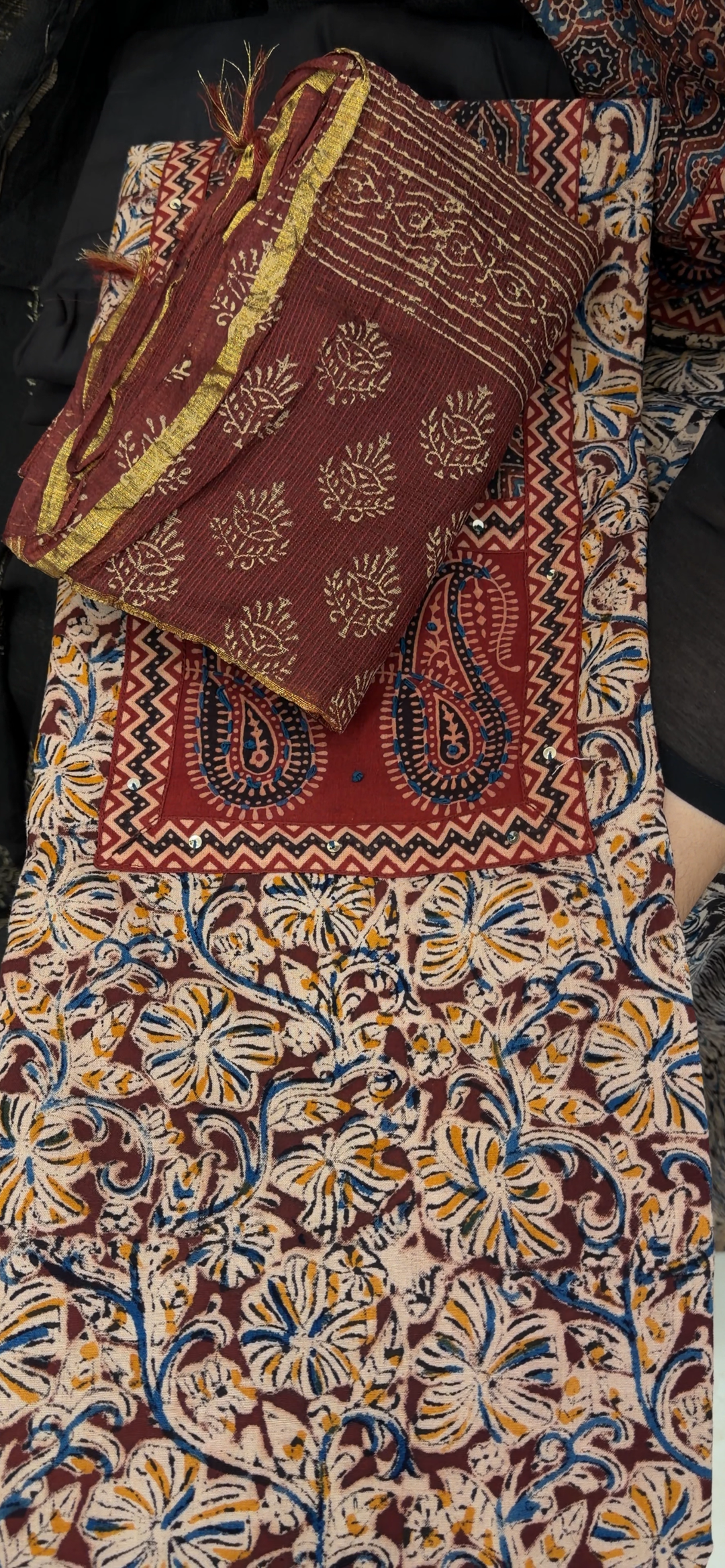 PRINTED COTTON UNSTITCHED SALWAR SUITS - NUWA - 1453