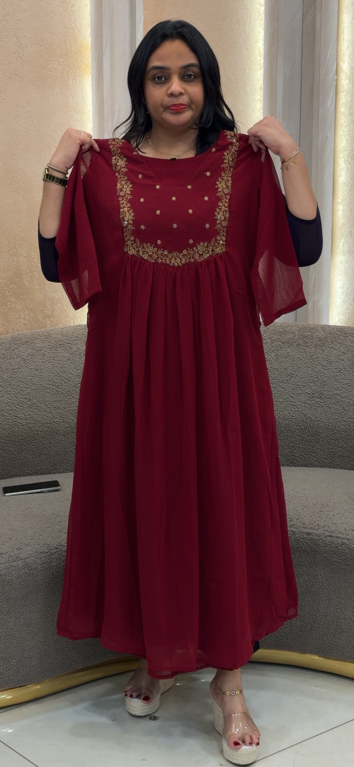 FAUX GEORGETTE ALINE TOPS - NUWA - 1194