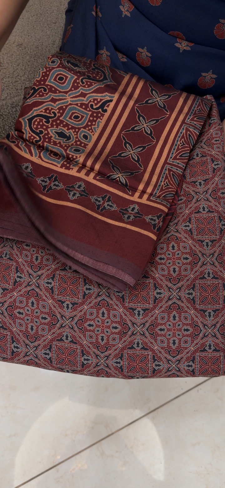 MUL CHANDERI UNSTITCHED SALWAR SUITS - NUWA - 1668