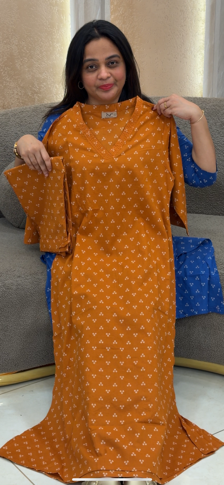 COTTON SLITTED CO-ORD SETS - NUWA - 218