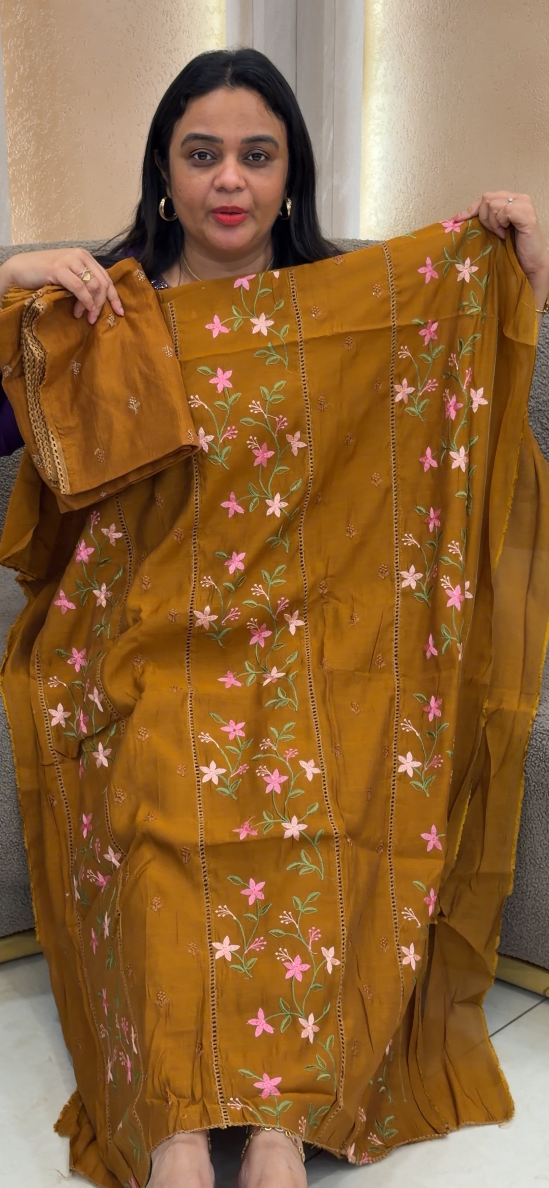 MALAI CHANDERI UNSTITCHED SALWRA SUITS - NUWA - 1410
