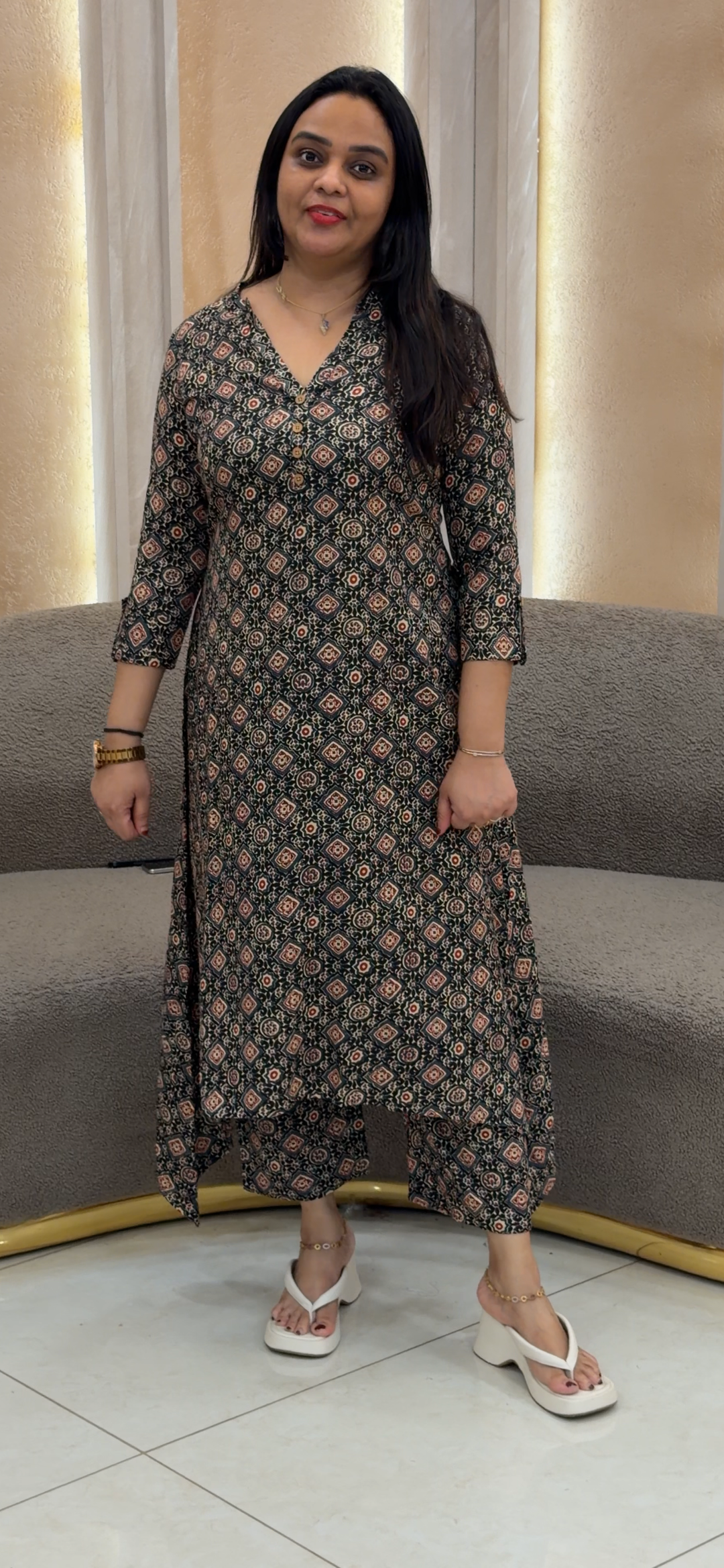 PRINTED RAYON CO-ORDS SETS - NUWA - 1349