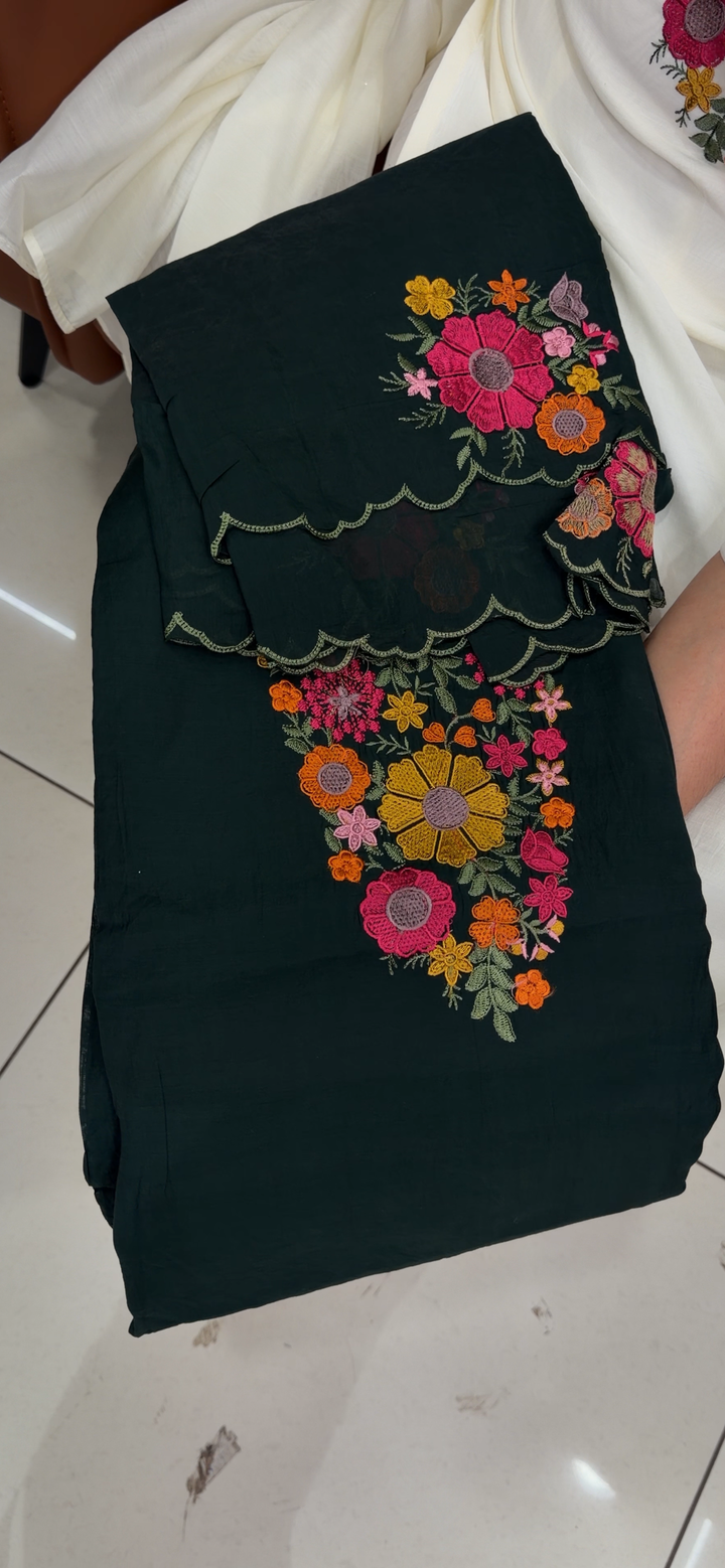 MUL CHANDERI UNSTITCHED SALWAR SUITS - NUWA - 1972