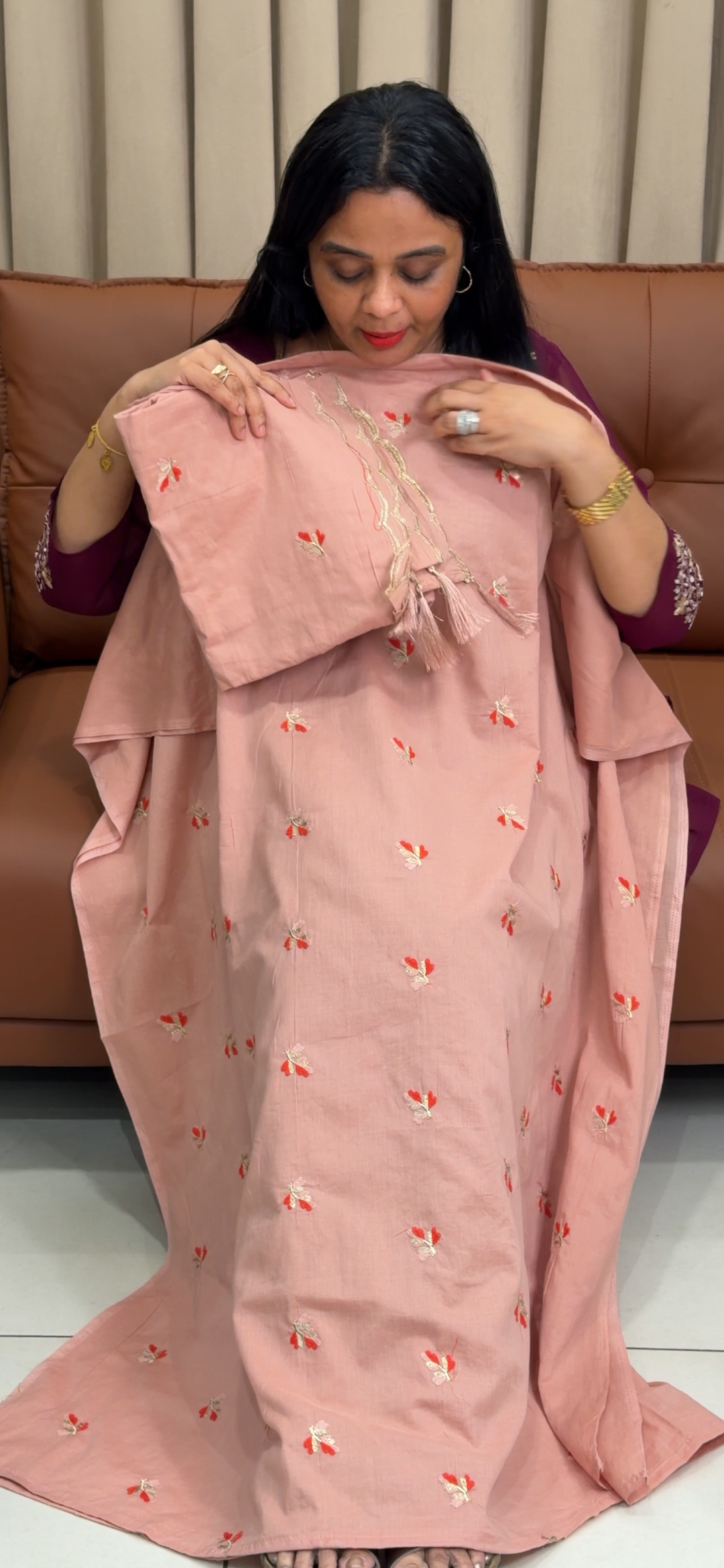 COTTON UNSTITCHED SALWAR SUITS - NUWA - 2390