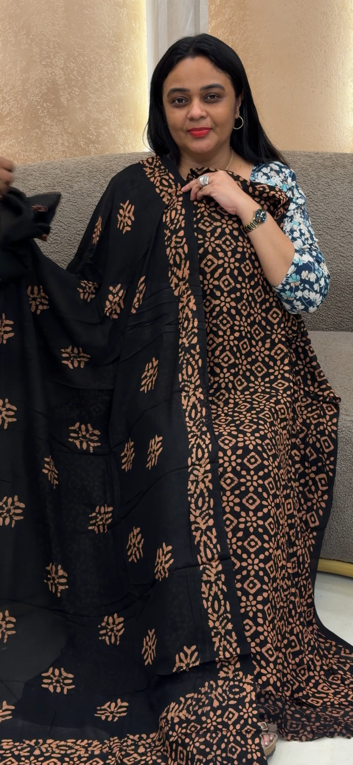 VISCOSE GEORGETTE UNSTITCHED SALWAR SUITS - NUWA - 2410