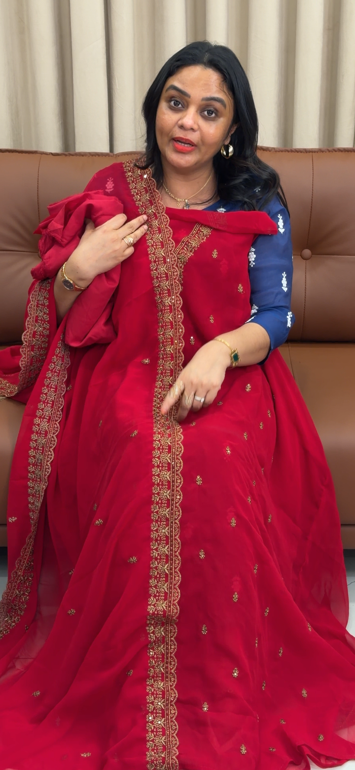 PARTY WEAR UNSTITCHED SALWAR SUITS - NUWA - 1425