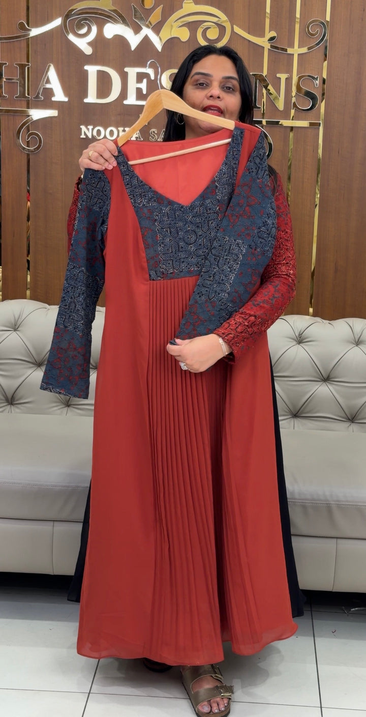 FAUX GEORGETTE ALINE TOPS -NUWA-552