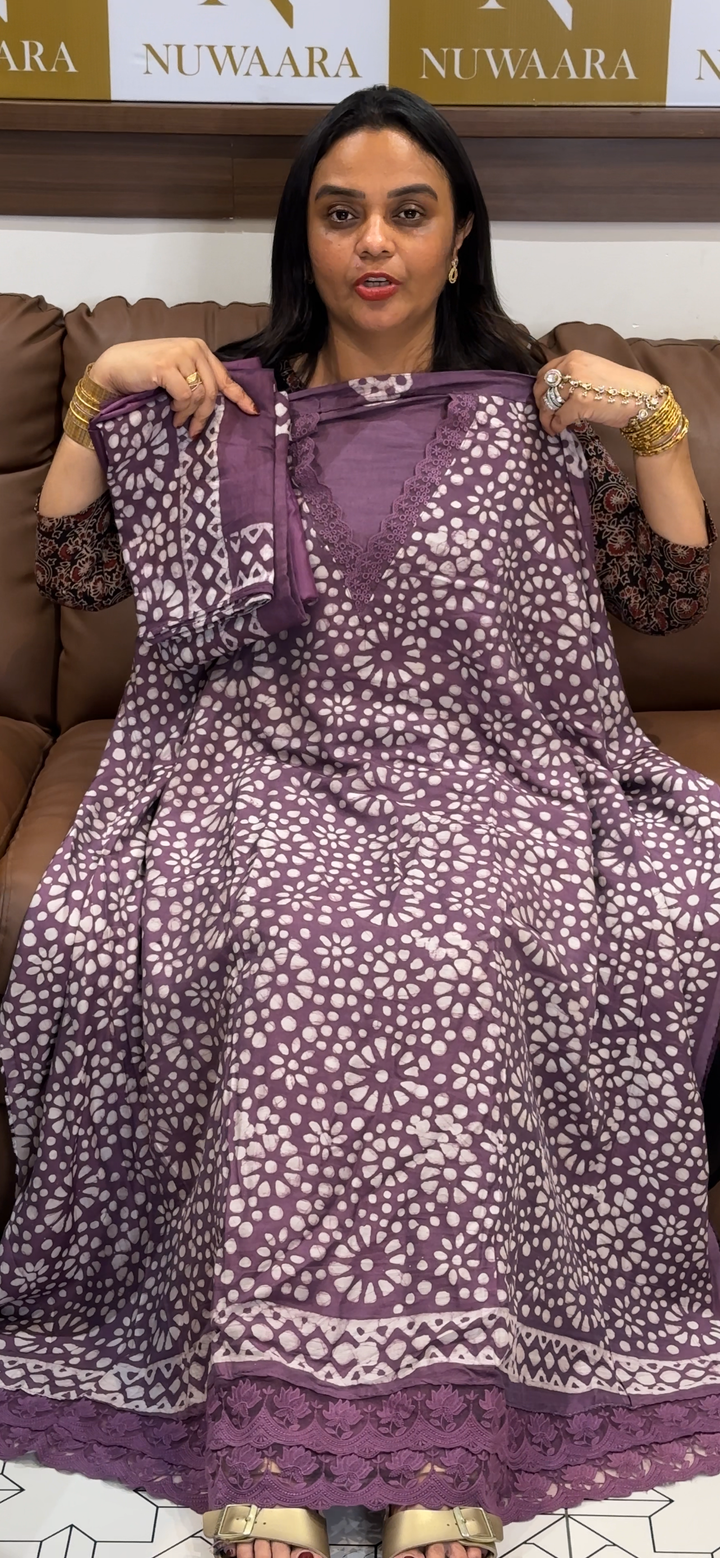 MALAI CHANDERI UNSTITCHED SALWAR SUITS - NUWA - 740