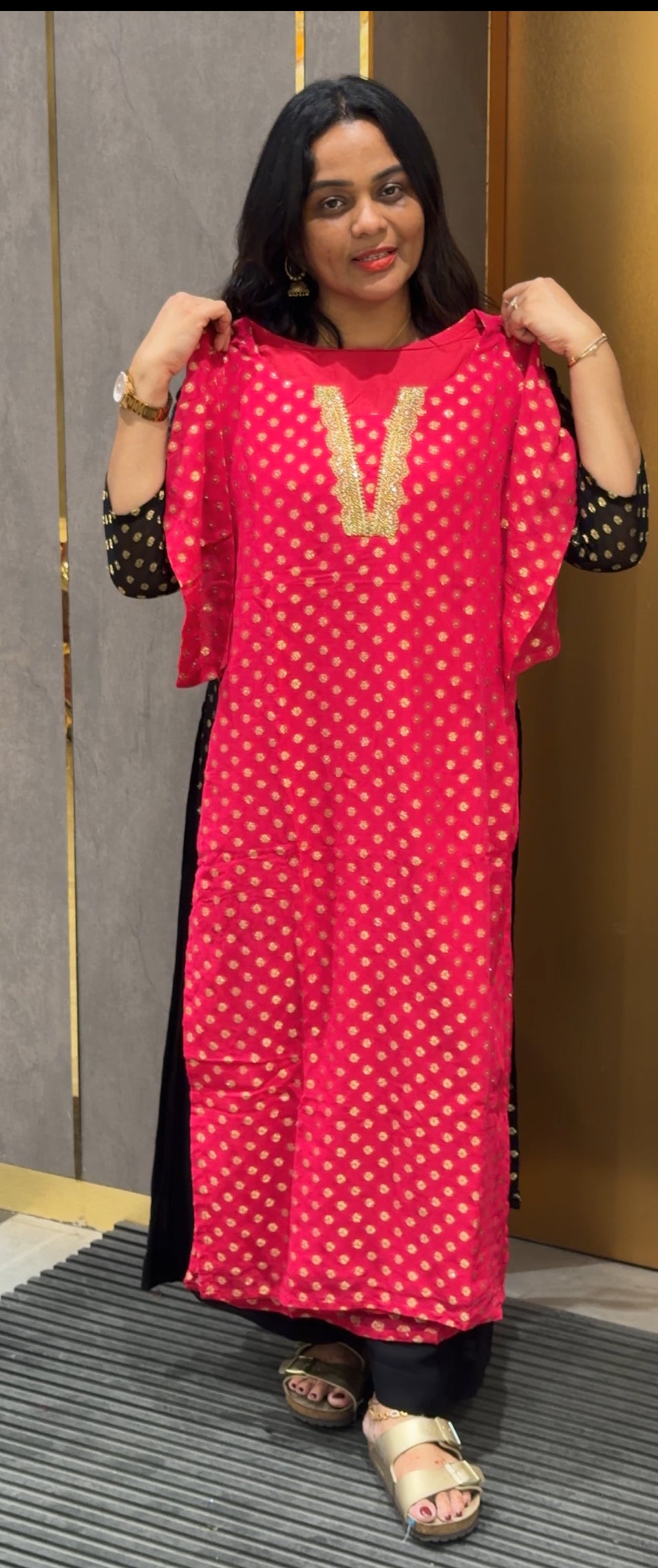 BROCADE BANARASI SLITTED TOPS - NUWA-509