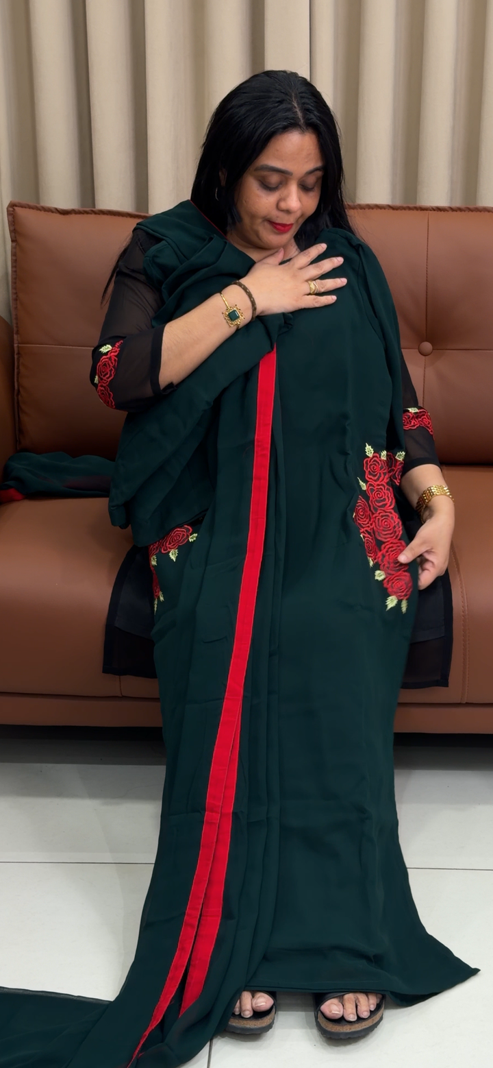 IN-HOUSE FAUX GEORGETTE TOP AND DUPATTA  - NUWA - 2155