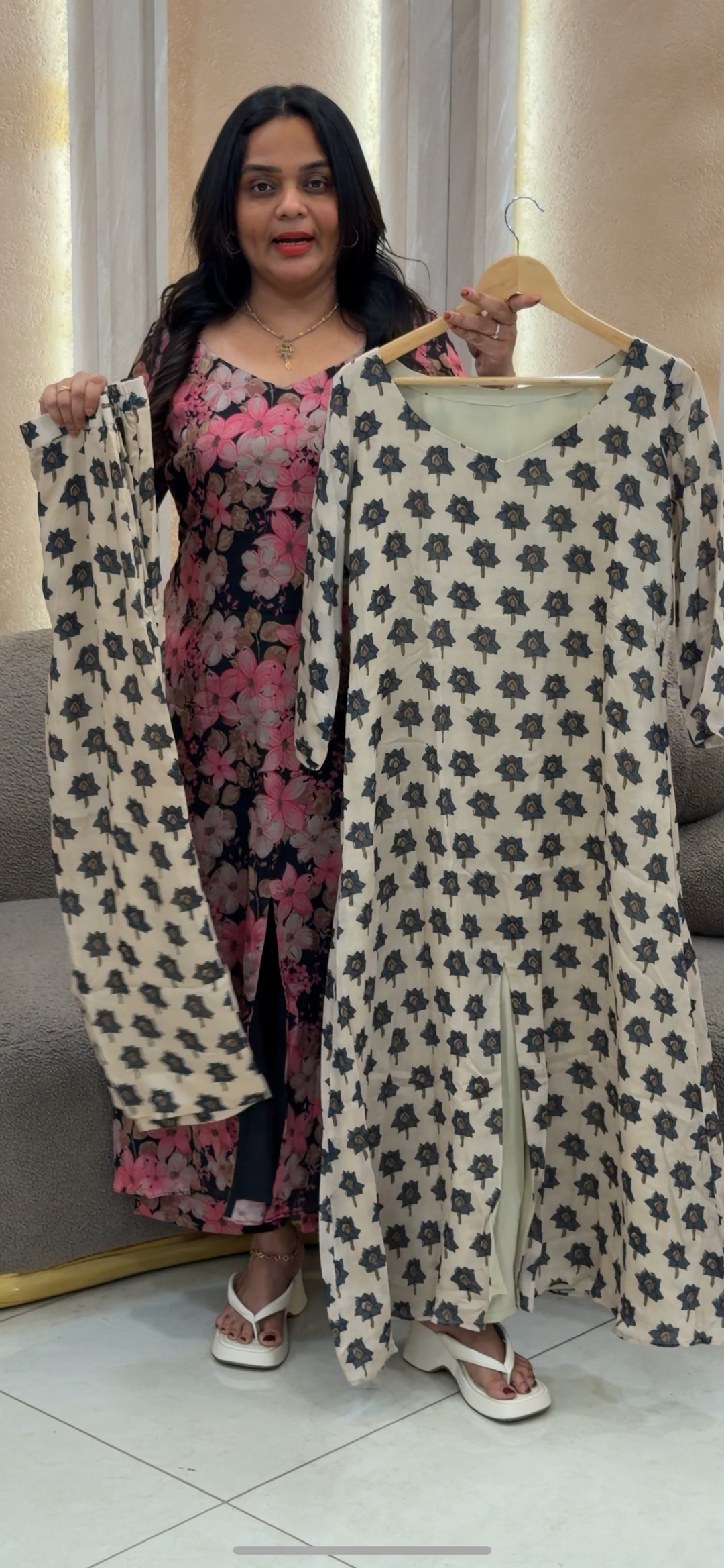 PLATINUM CHIFFON CO-ORDS SETS - NUWA - 618