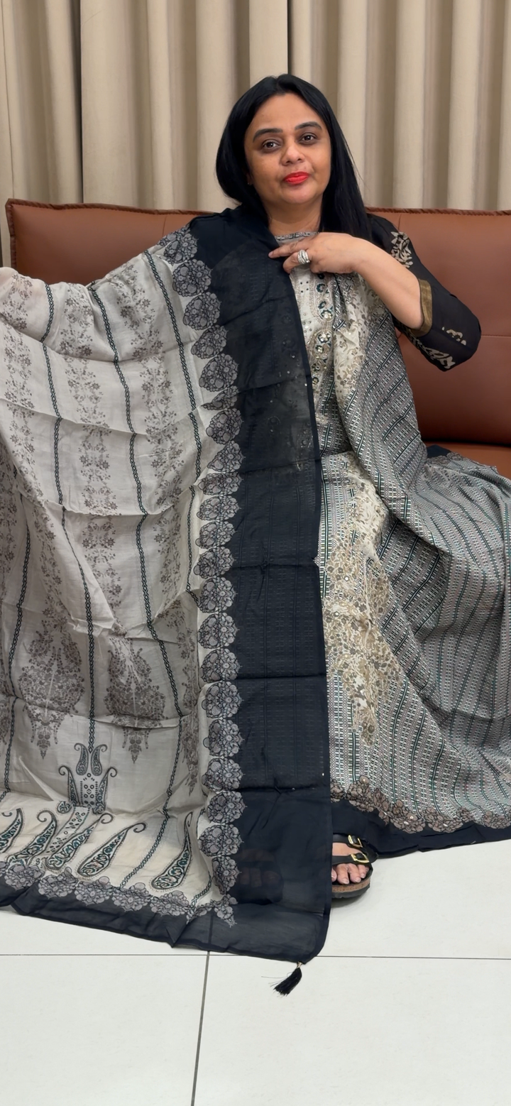 PRINTED MUL UNSTITCHED SALWAR SUITS - IHA 2148