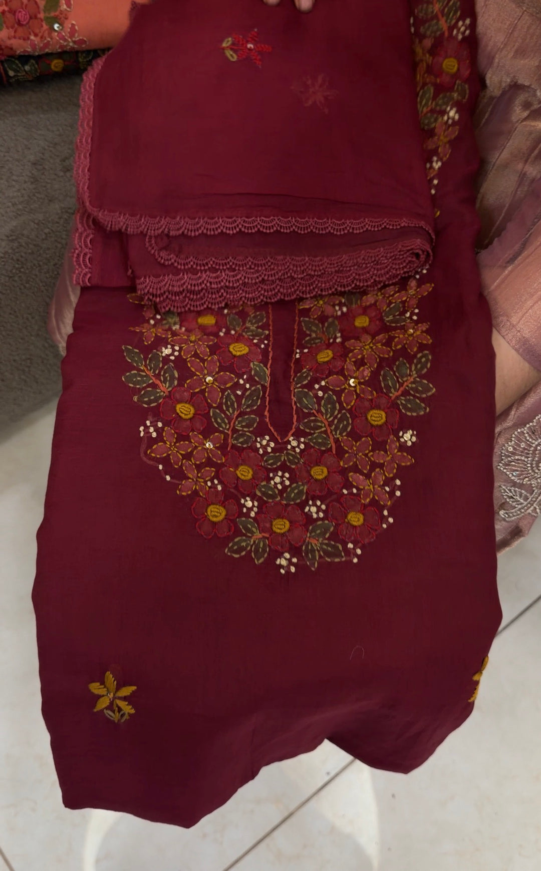 MALAI CHANDERI UNSTITCHED SALWAR SUITS - NUWA-1644