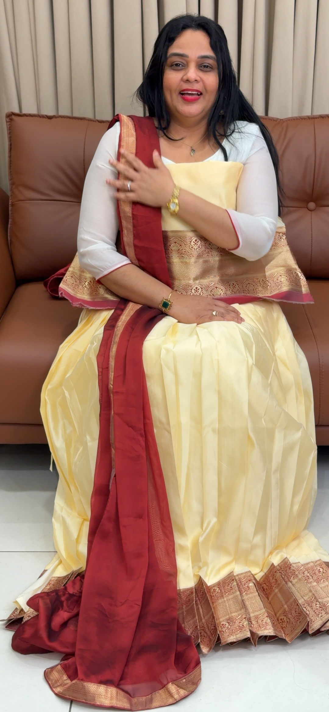 IN-HOUSE SEMI STITCHED DHAVANI SETS - NUWA - 1824