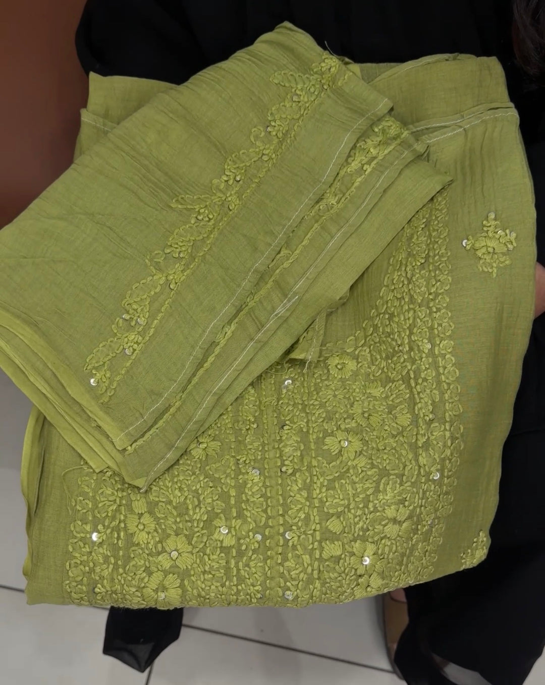LUCKNOWI CHIKANKARI UNSTITCHED SALWAR SUITS - NUWA-1343