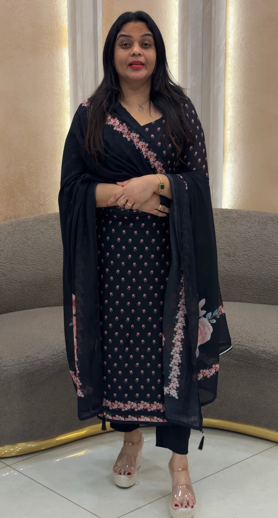 MUL CHANDERI UNSTITCHED SALWAR SUITS- NUWA-1352