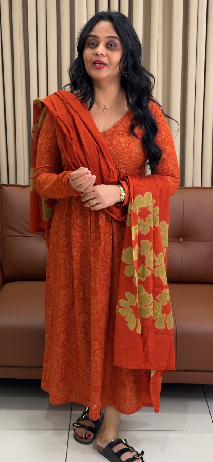 ALIYA CUT ALINE TOP AND DUPATTA - NUWA - 1790