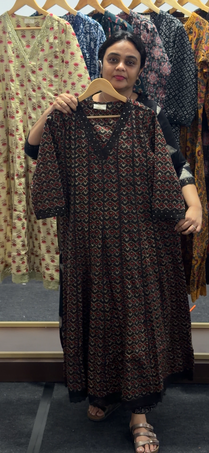 COTTON ANARKALI TOPS - NUWA - 2522