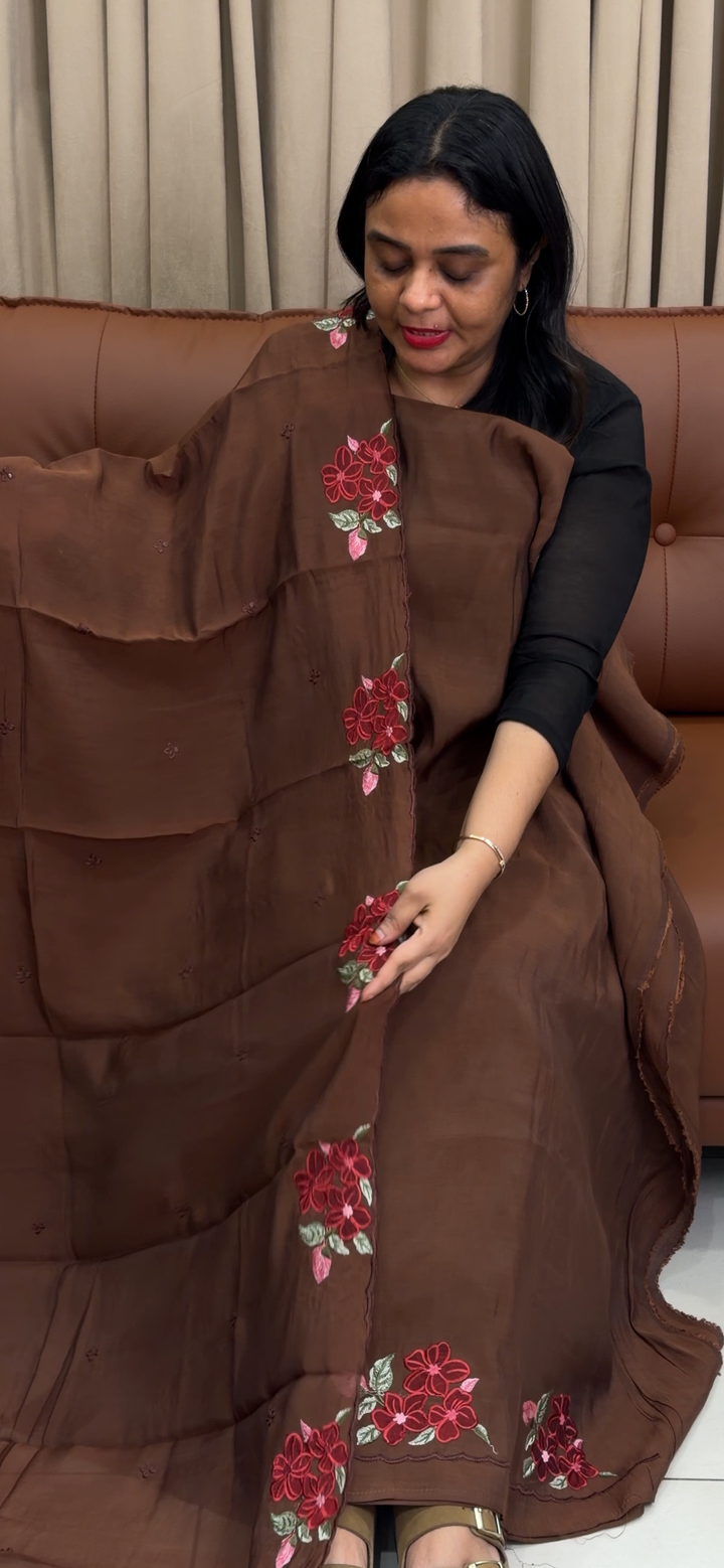 MUL CHANDERI UNSTITCHED SALWAR SUITS - NUWA - 1523