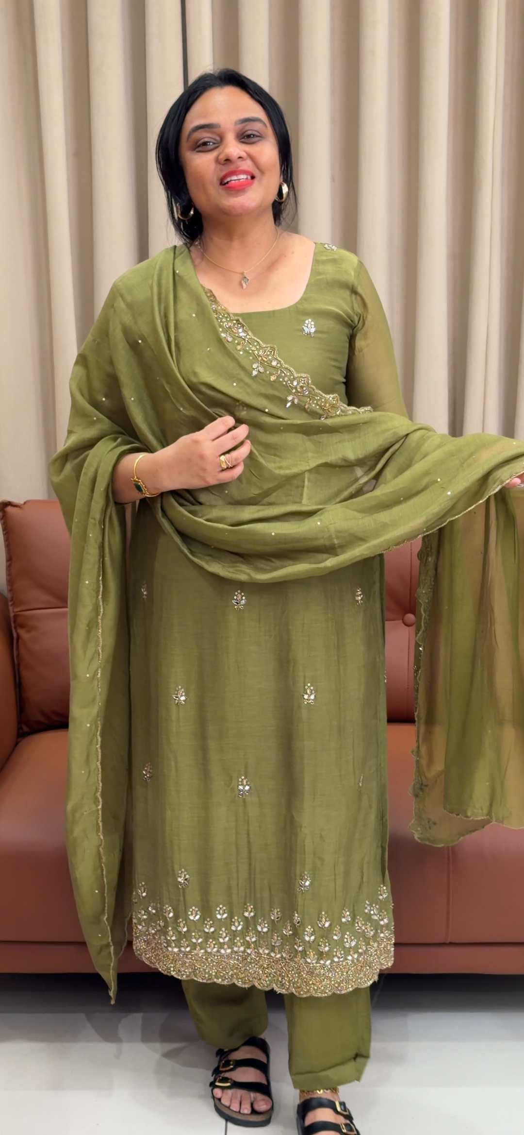 HANDWORKED UNSTITCHED SALWAR SUITS - NUWA - 2188