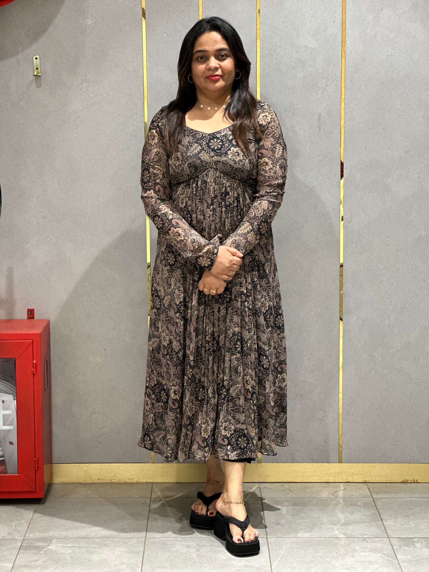 PRINTED ALIYA CUT TOPS - NUWA-014