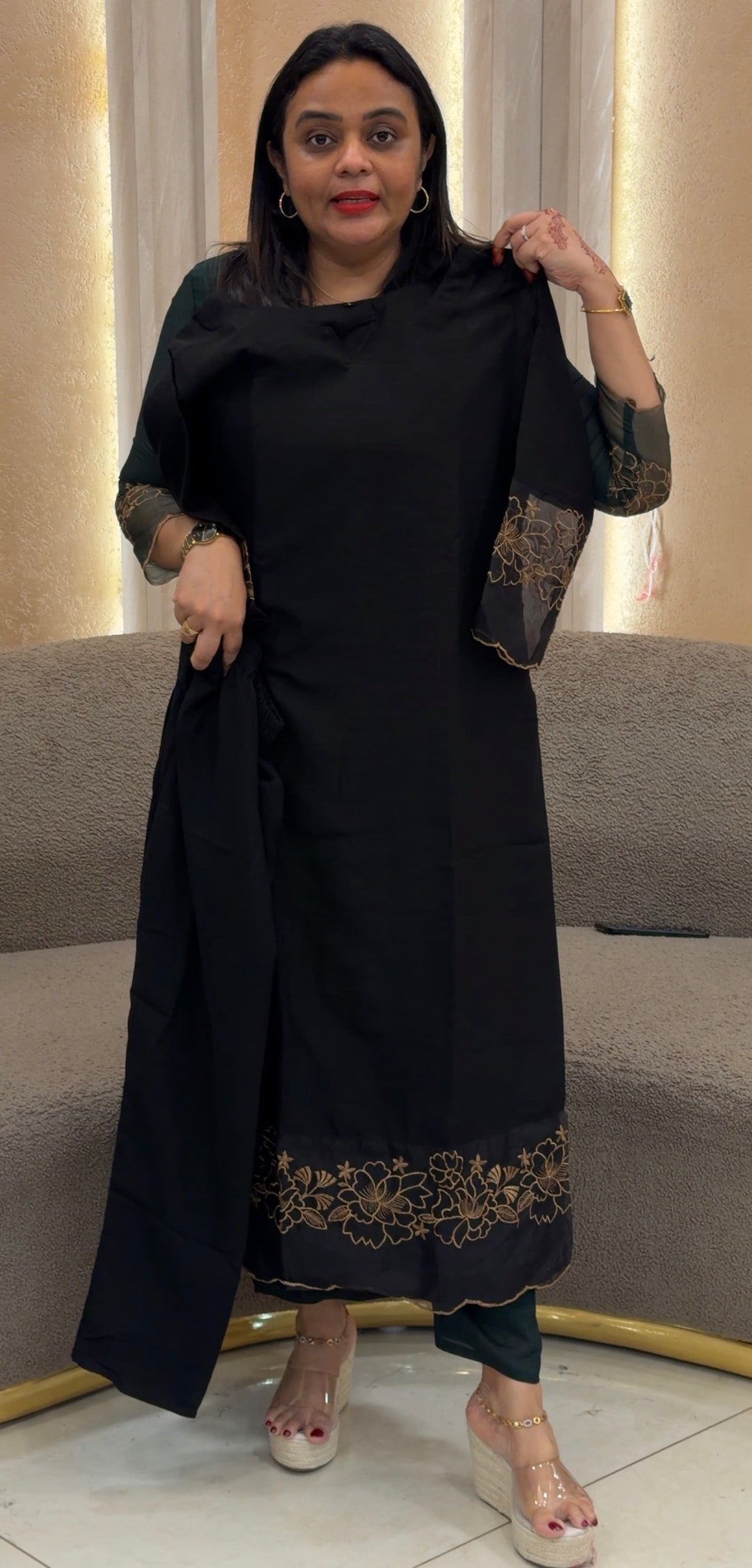 SEMI RAW SILK CO-ORDS SETS - NUWA-1235