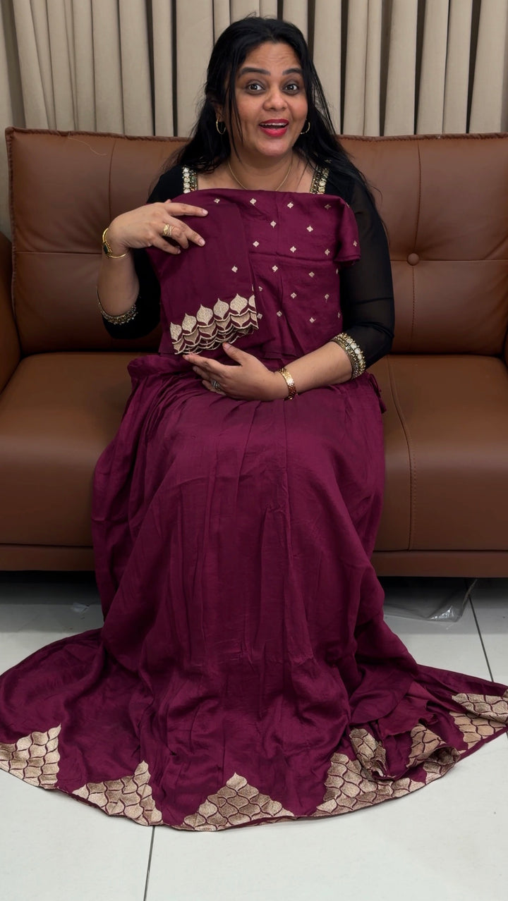 SEMI STITCHED DHAVANI SETS - NUWA-1862