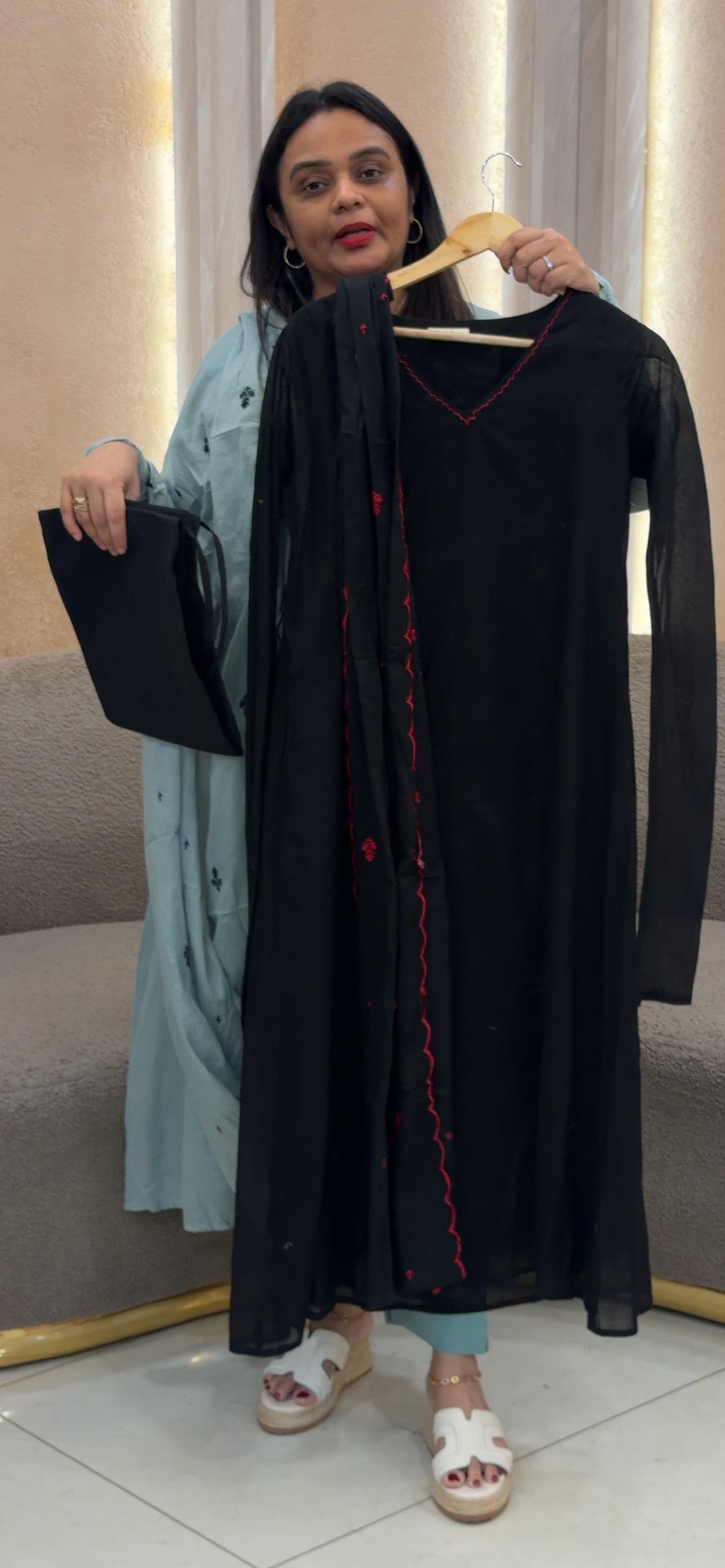 MUL MUL TOP, BOTTOM AND DUPATTA - NUWA - 1297