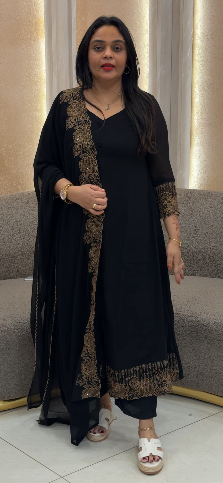 ALINE TOP, BOTTOM AND DUPATTA - NUWA - 1285