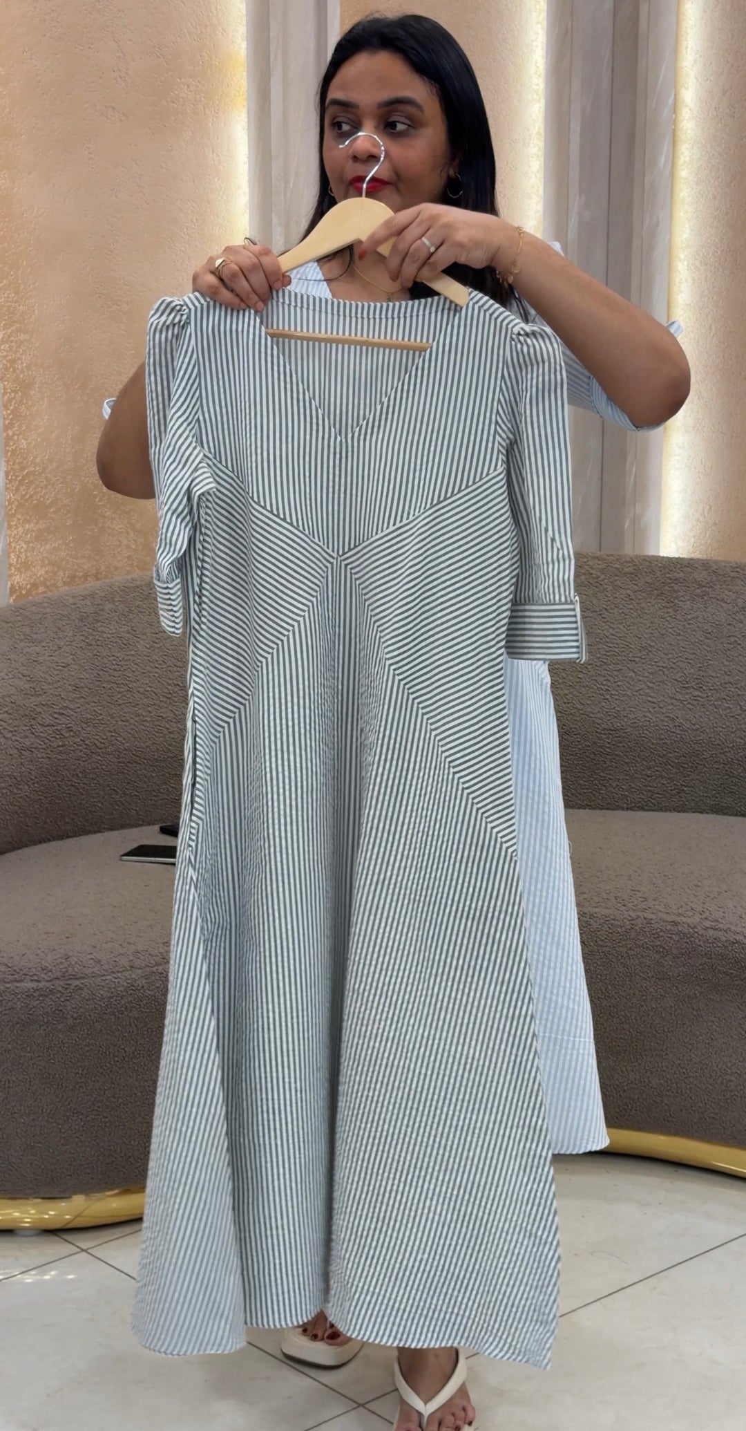 IN-HOUSE HANDLOOM COTTON FROCKS - NUWA-1304