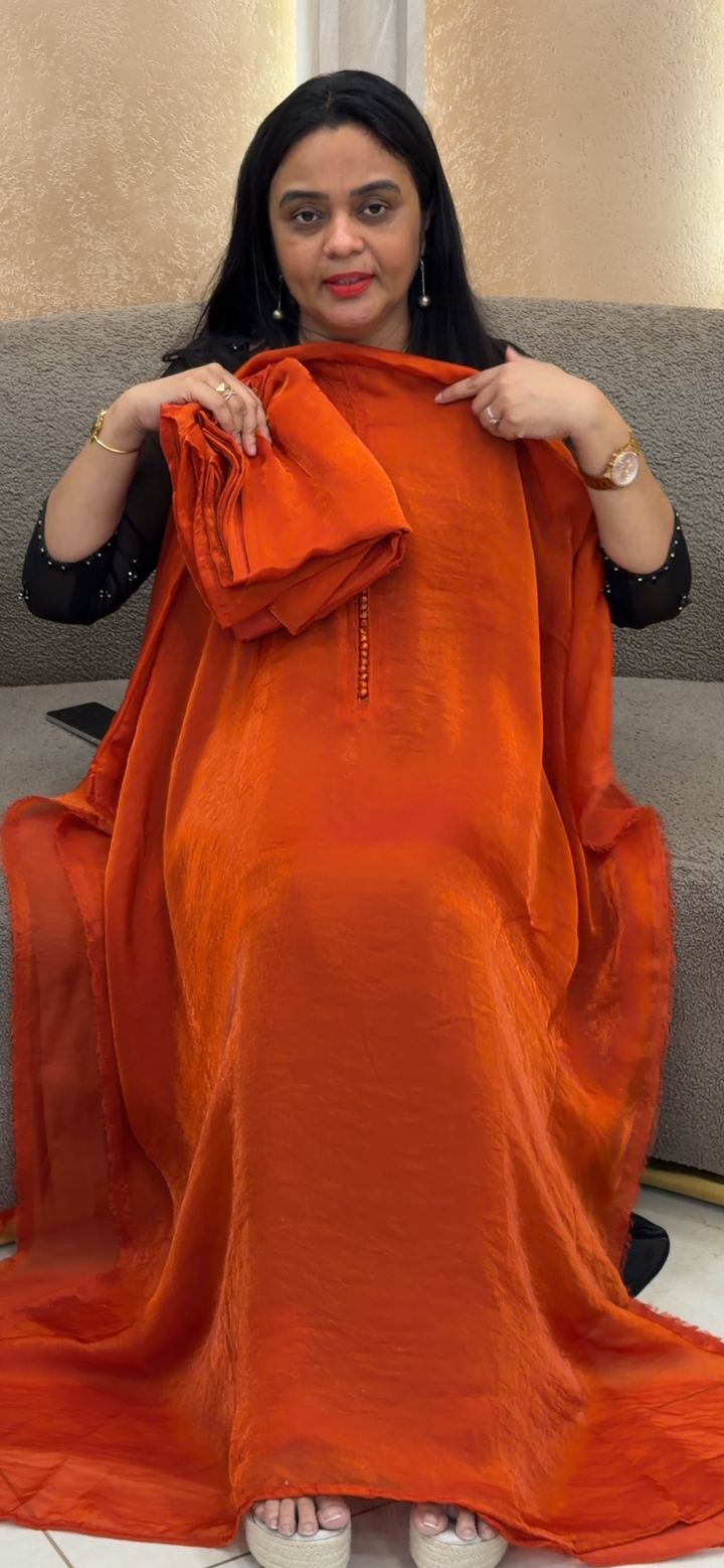 VELVET ORGANZA UNSTITCHED SALWAR SUITS - NUWA - 2282