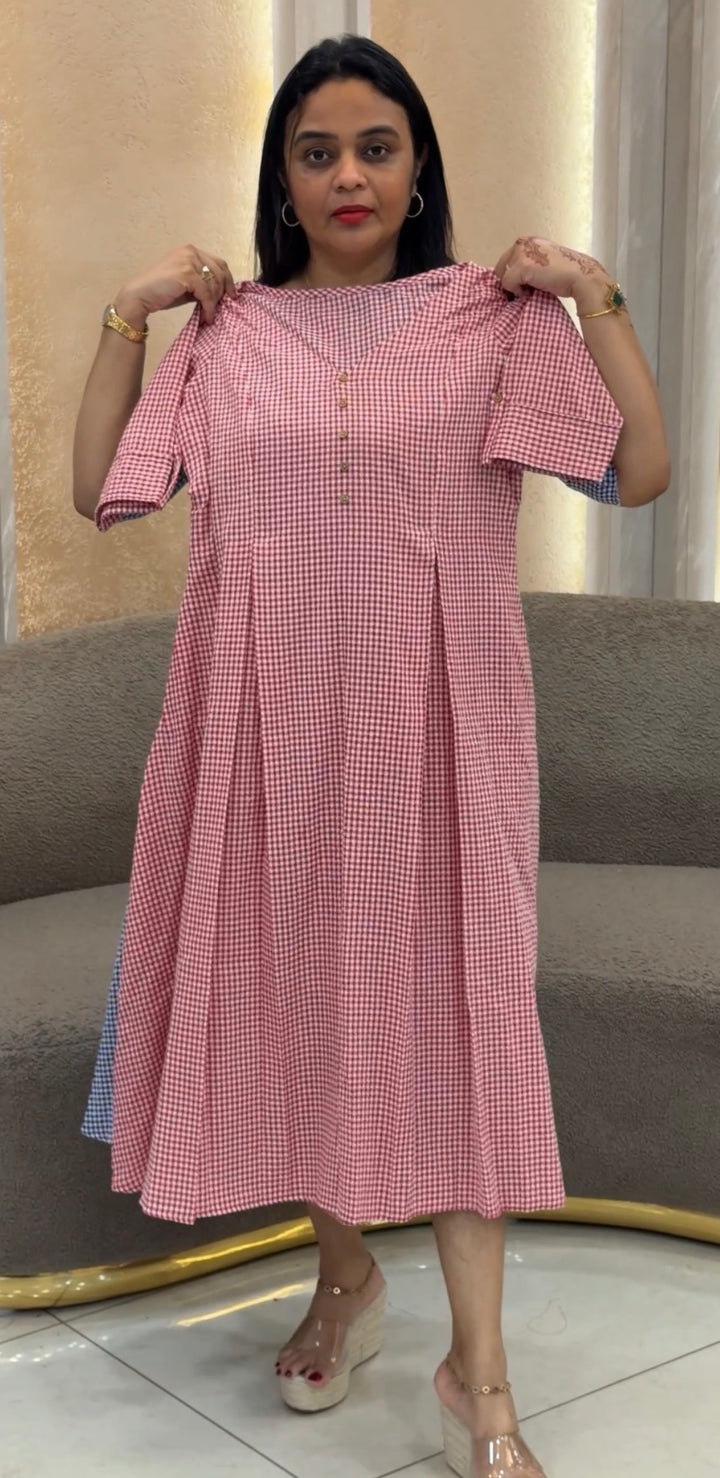 HANDLOOM COTTON FROCKS - NUWA-1225