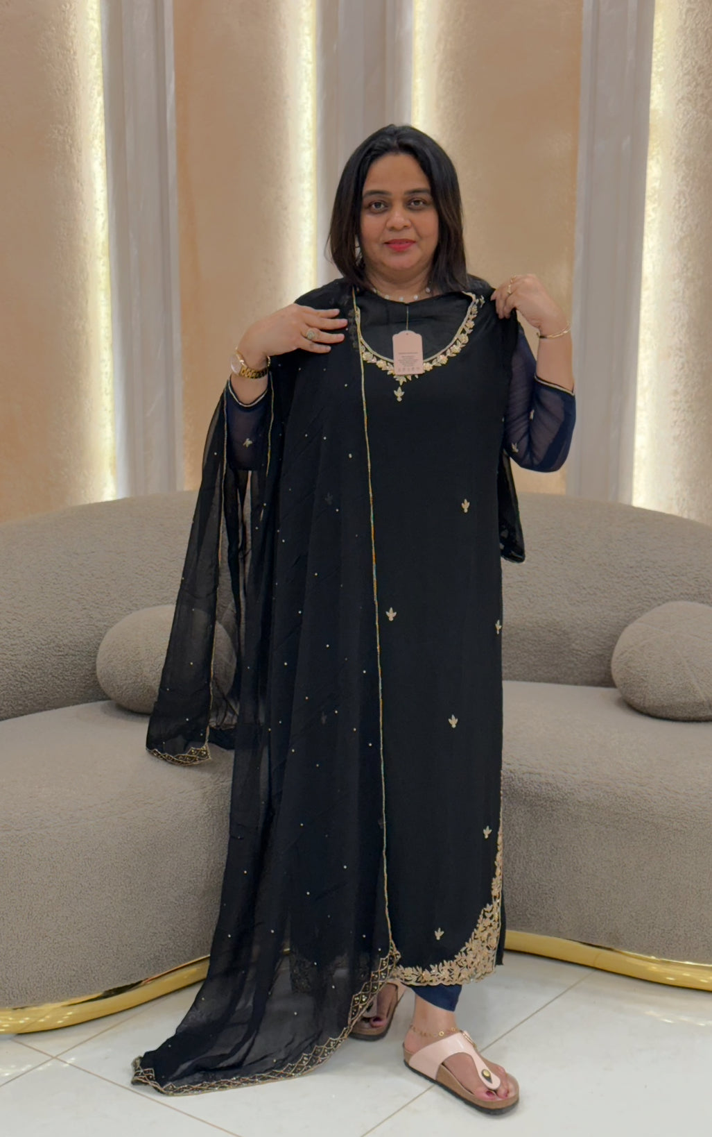 PARTY WEAR TOP, BOTTOM AND DUPATTA - NUWA-022