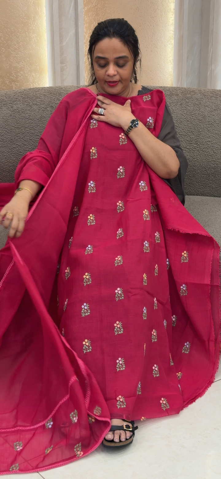 MUL CRUSHED UNSTITCHED SALWAR SUITS - NUWA - 2023