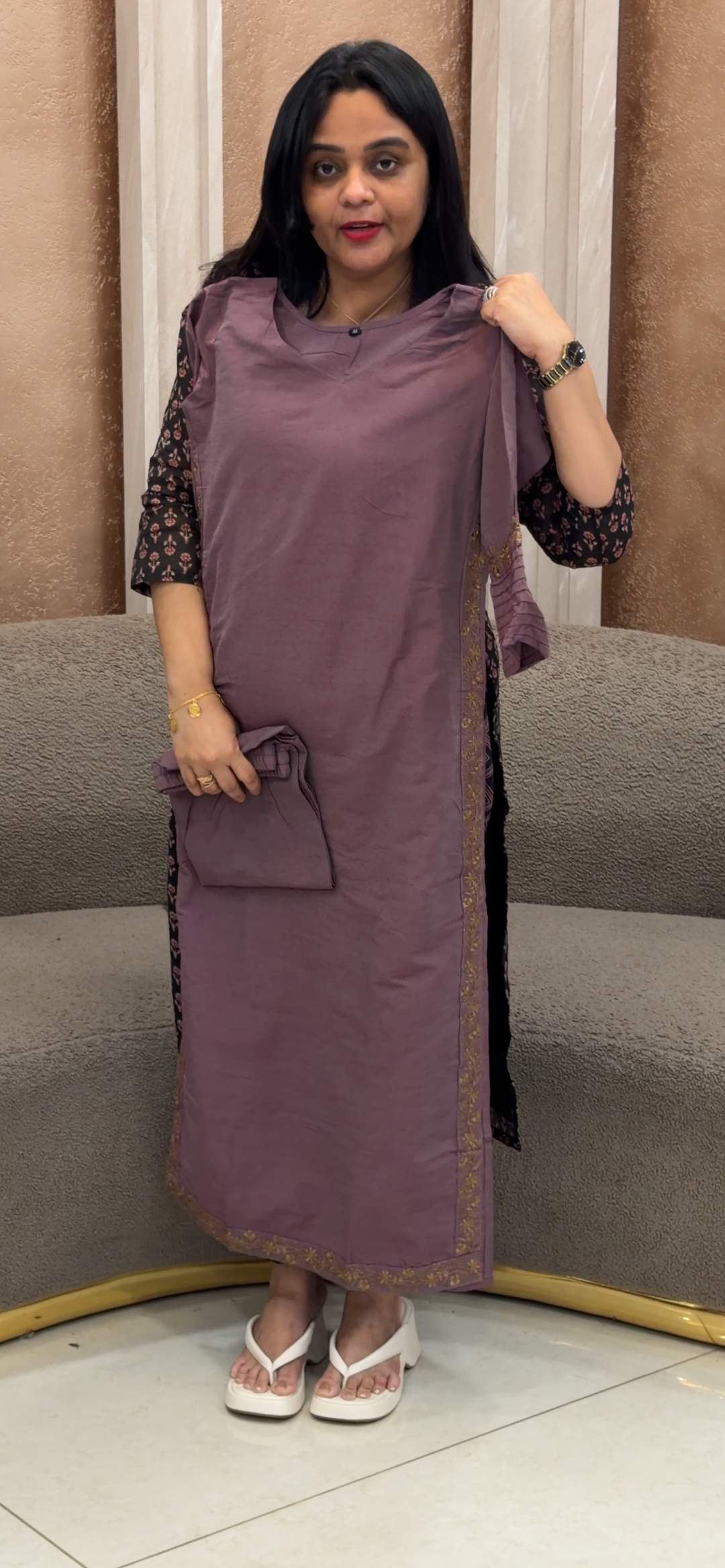 OFFER SALE SLUB SILK CO-ORD SETS - NUWA - 2355