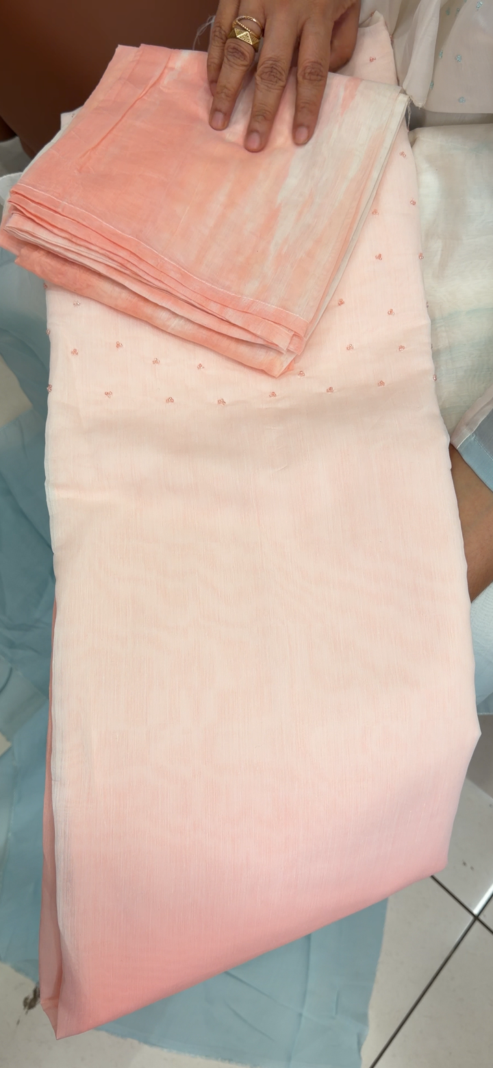 MALAI CHANDERI UNSTITCHED SALWAR SUITS - NUWA - 1979