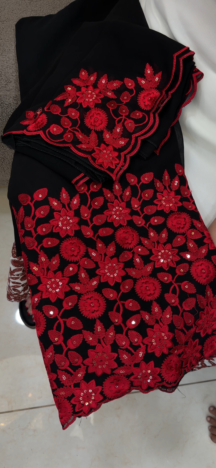 FAUX GEORGETTE UNSTITCHED SALWAR SUITS - NUWA - 1756