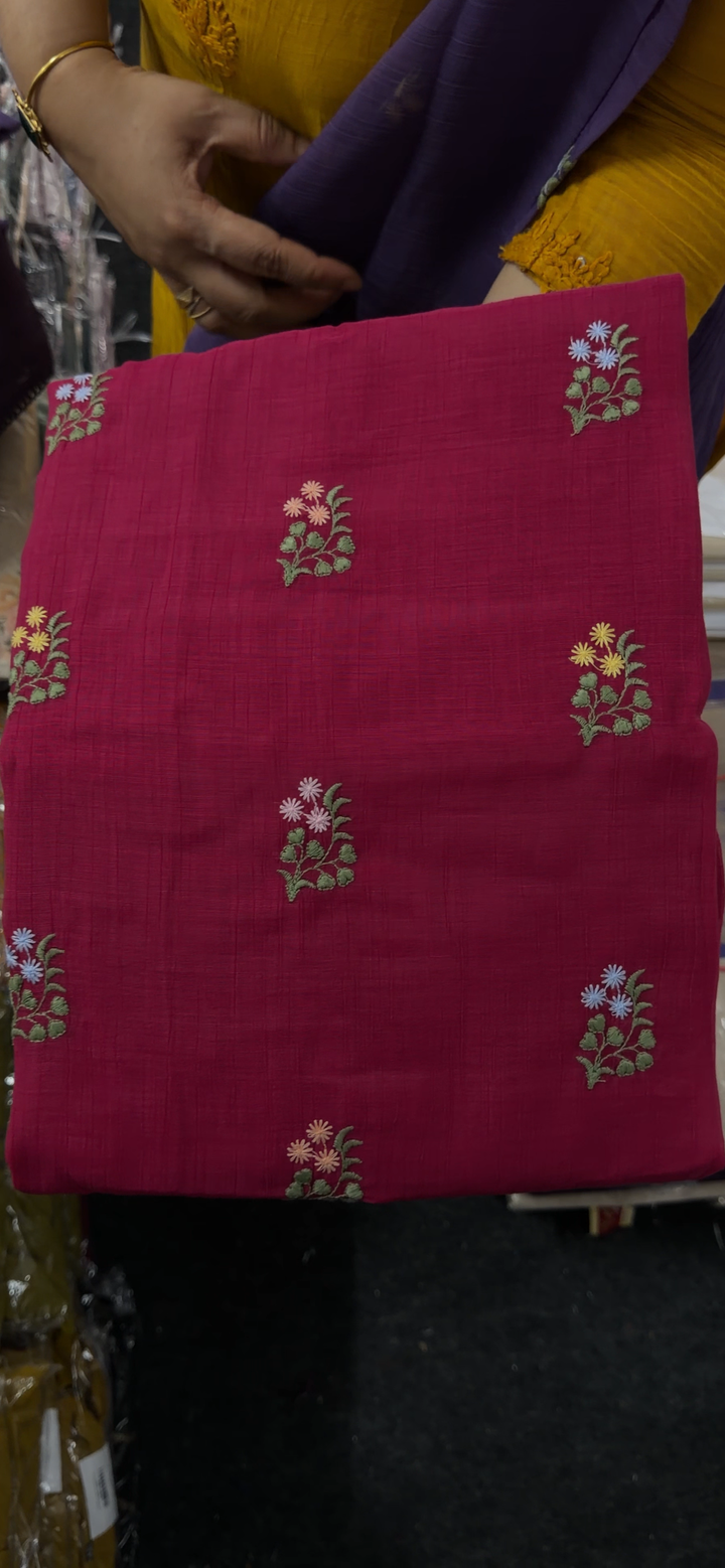 MUL CRUSHED UNSTITCHED SALWAR SUITS - NUWA - 1904
