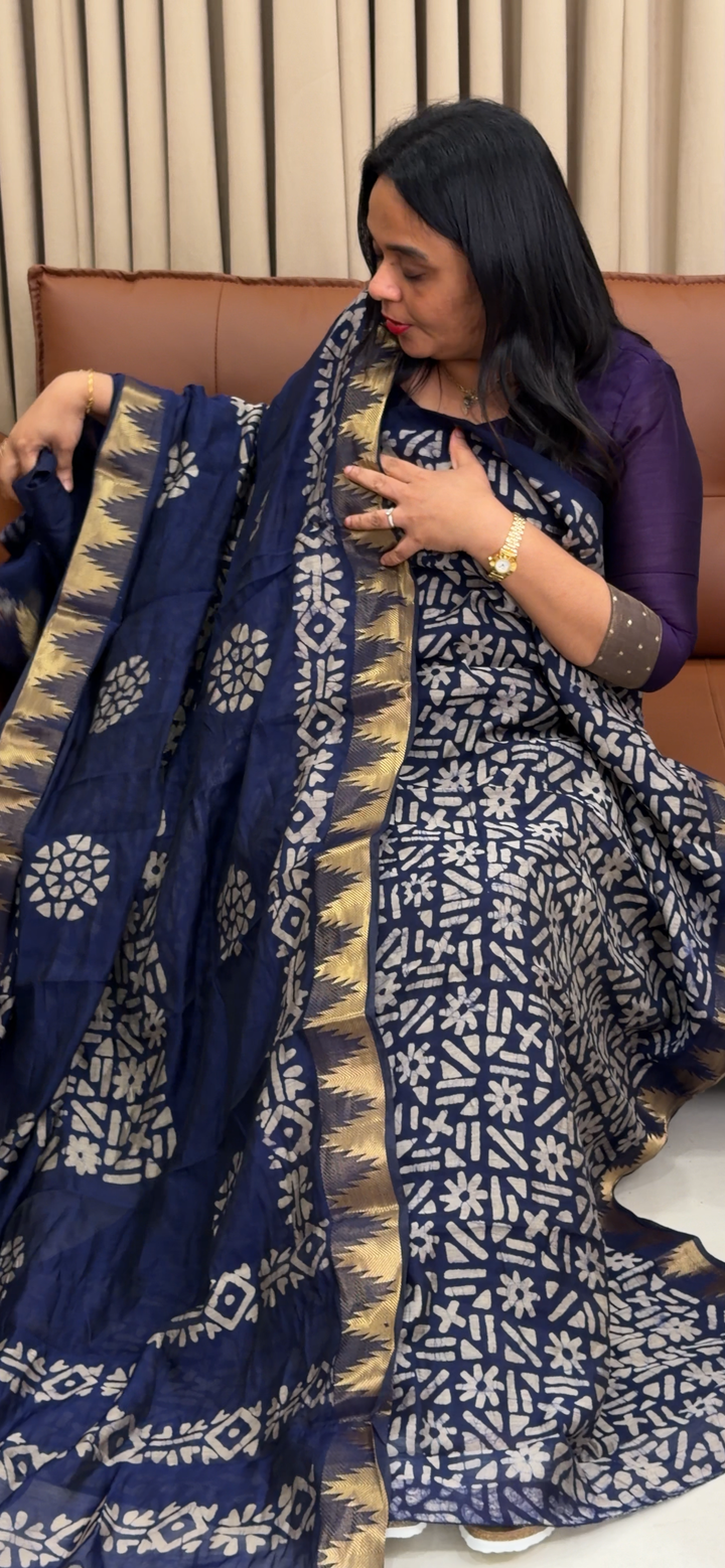 PRINTED MAHESWARI UNSTITCHED SALWAR SUITS - NUWA - 1778