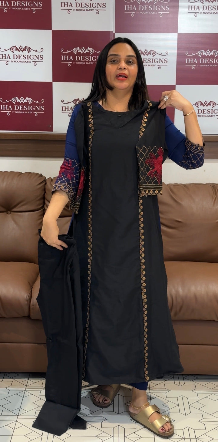 SEMI RAW SILK CO-ORDS SETS- NUWA-752