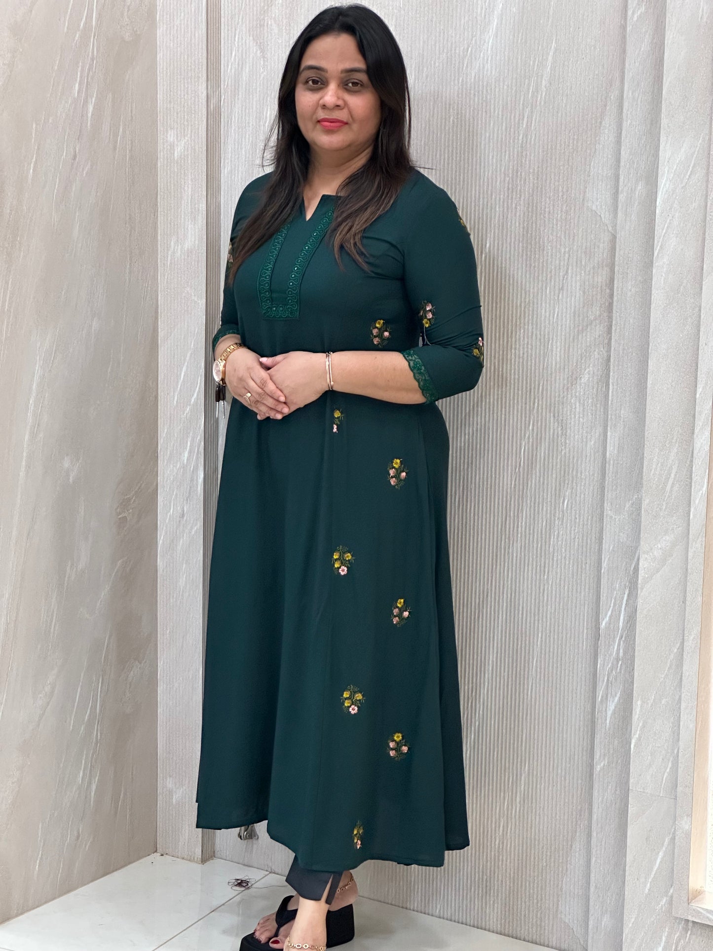 SEMI PARTY WEAR ALINE TOPS - NUWA-005