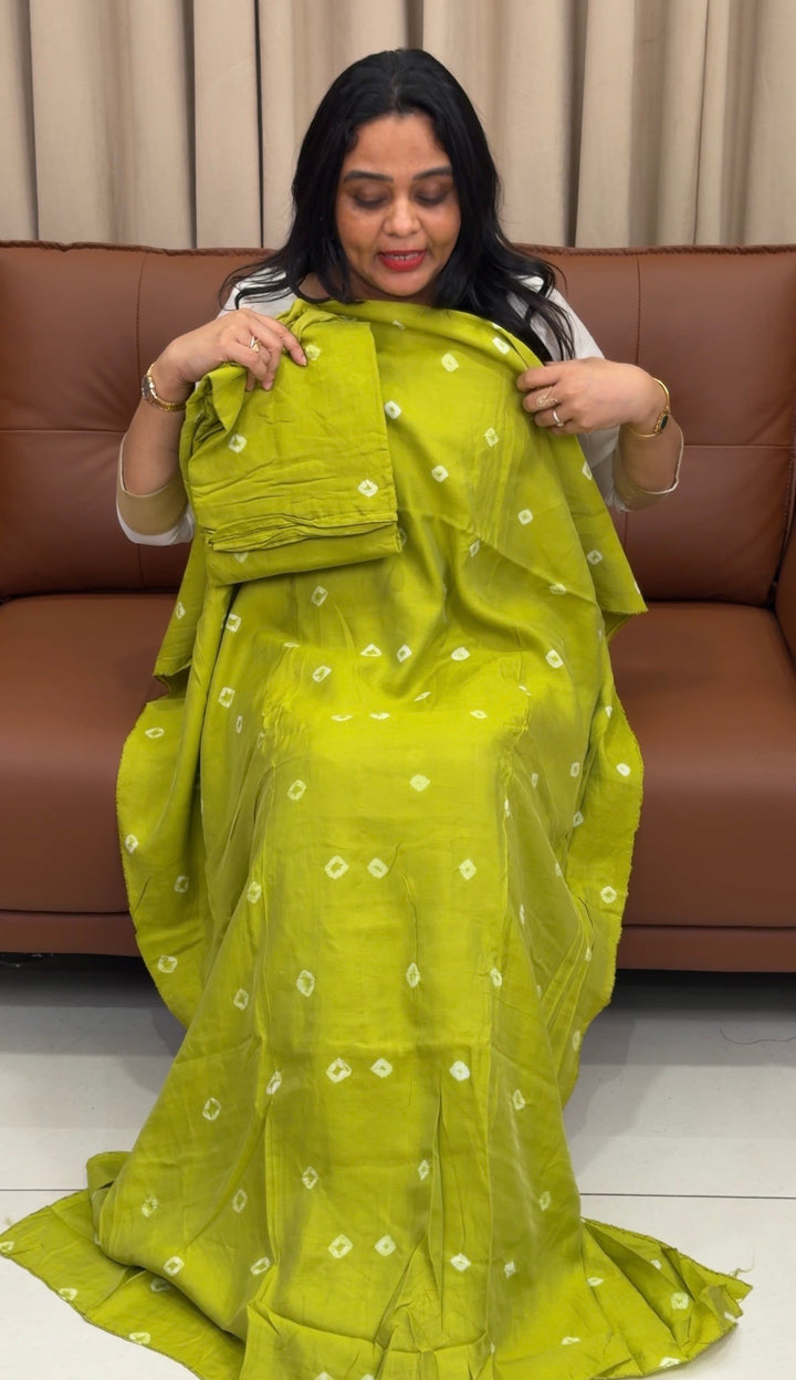 BANDHEJ PRINTED UNSTITCHED SALWAR SUITS - NUWA-1388