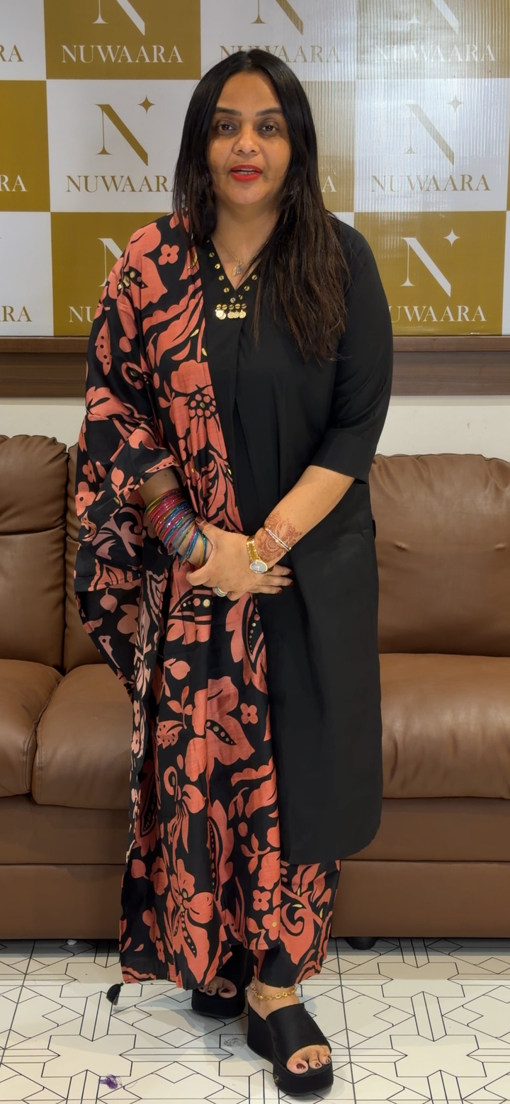 MUL CHANDERI TOP, BOTTOM AND DUPATTA - NUWA - 701