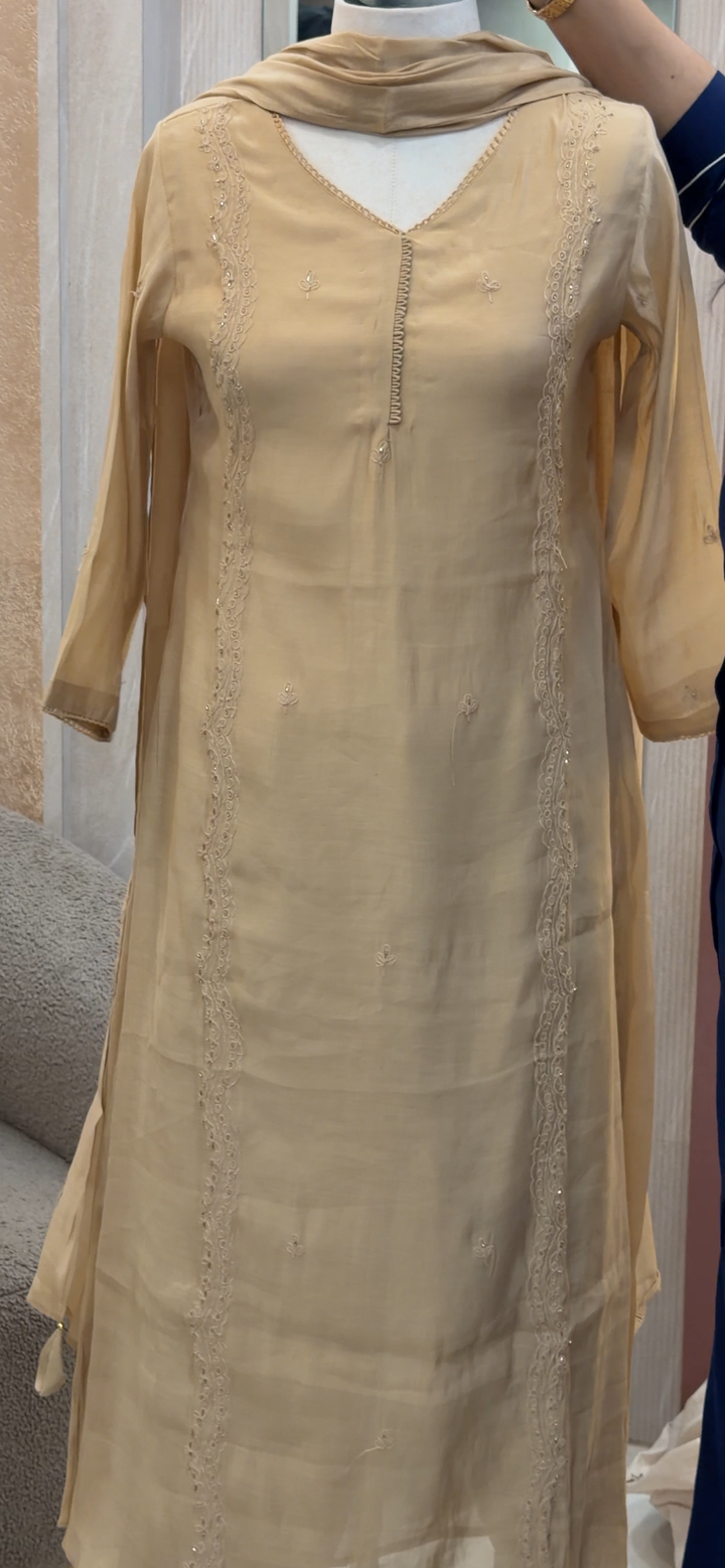PARTY WEAR TOP, BOTTOM AND DUPATTA - NUWA - 1437