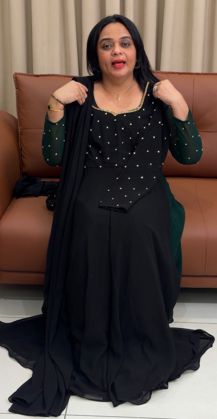 IN-HOUSE PARTY WEAR ANARKALI TO AND DUPATTA - NUWA-2115